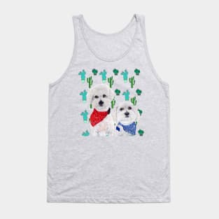 Cactus and puppies Tank Top